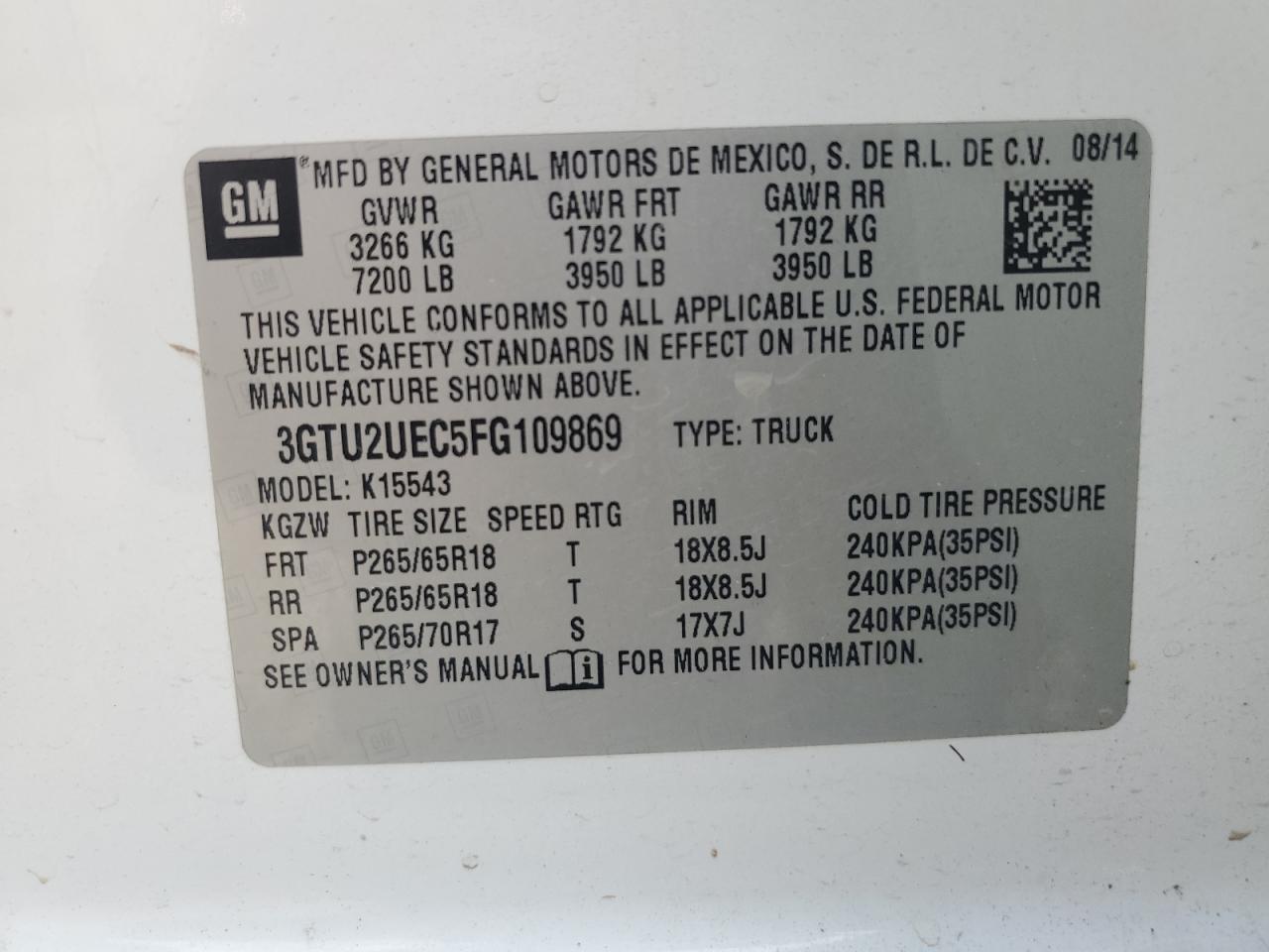 2015 GMC Sierra