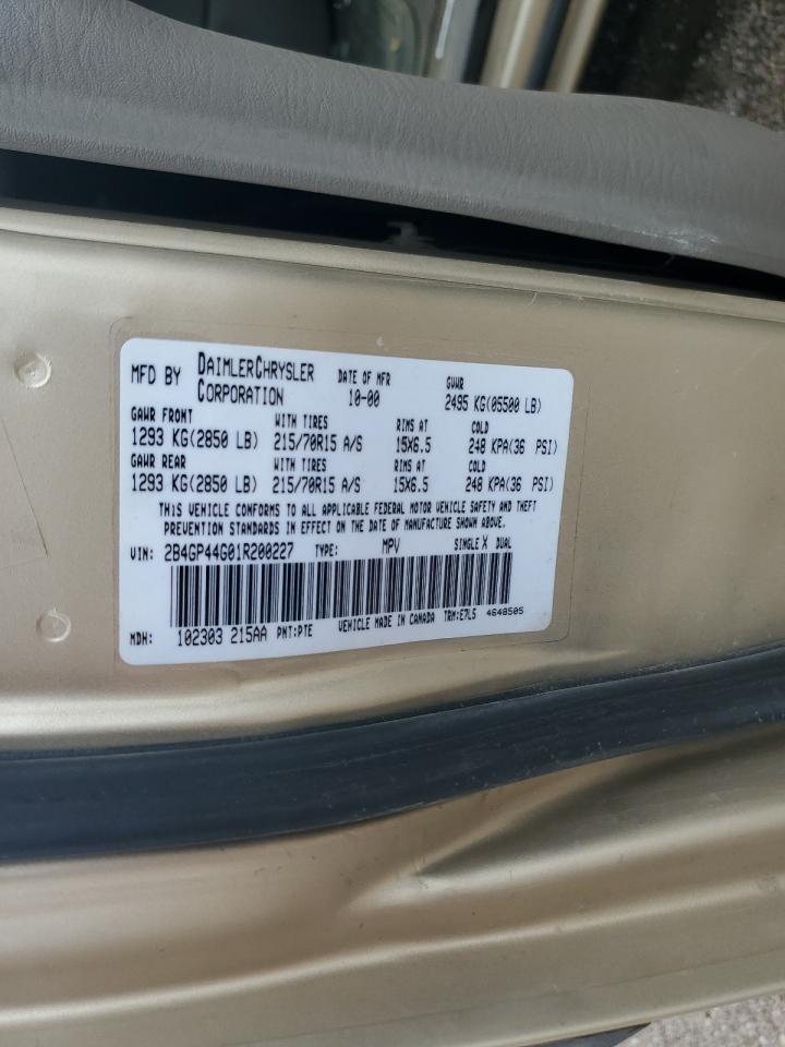 2001 DODGE GRAND CARAVAN