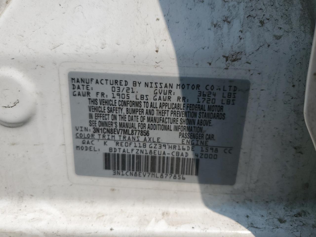 2021 NISSAN VERSA