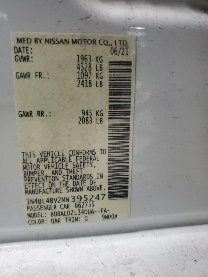 2021 NISSAN ALTIMA