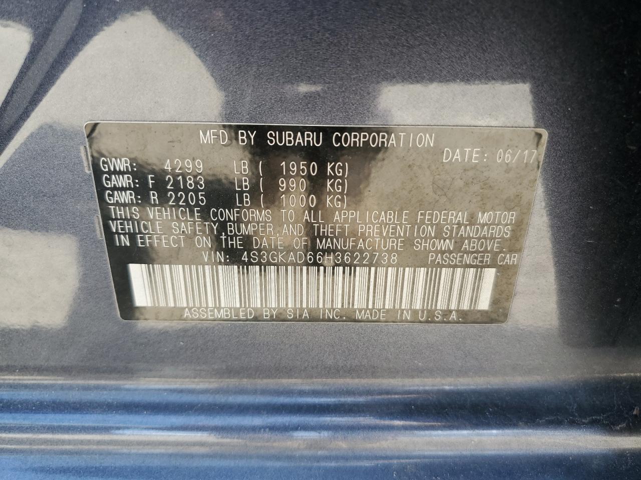2017 SUBARU IMPREZA