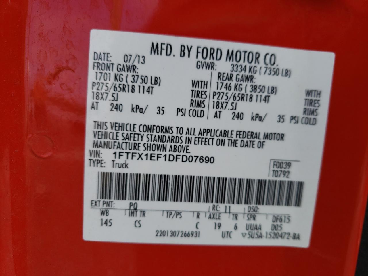 2013 FORD F-150