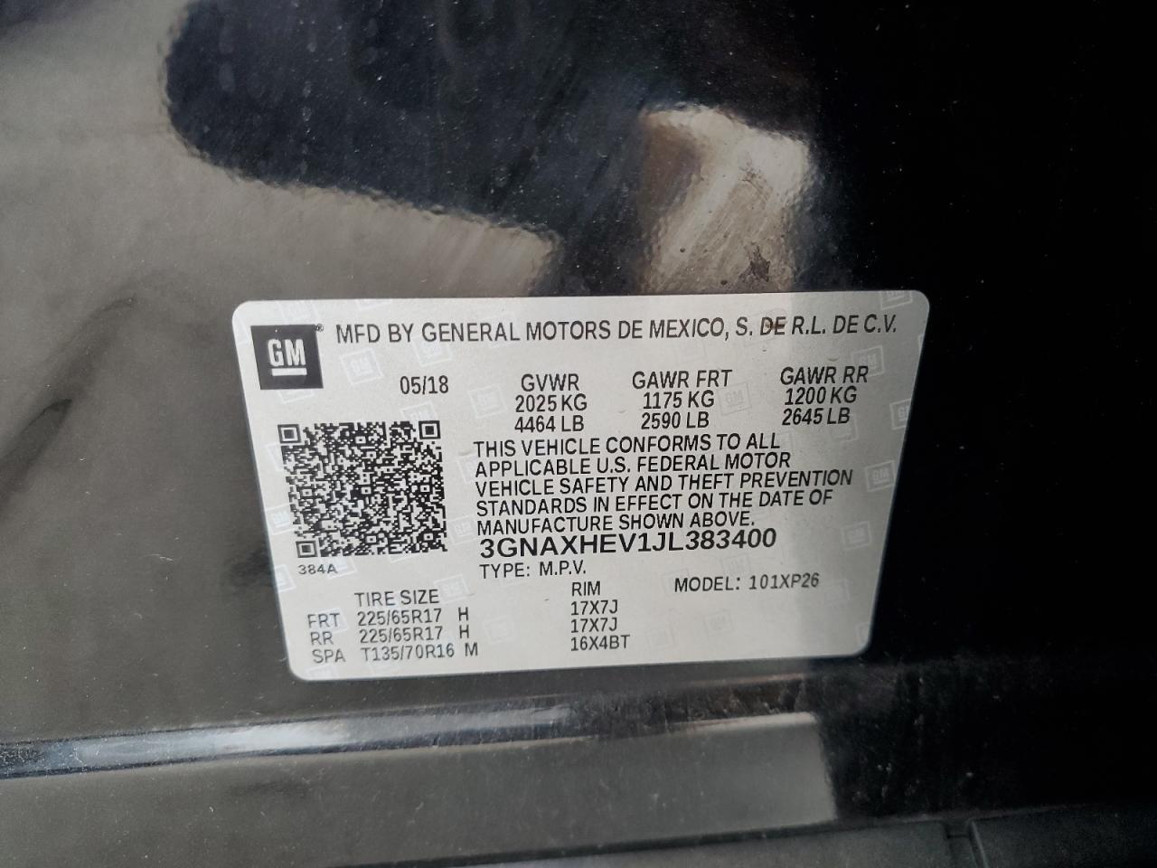 2018 CHEVROLET EQUINOX