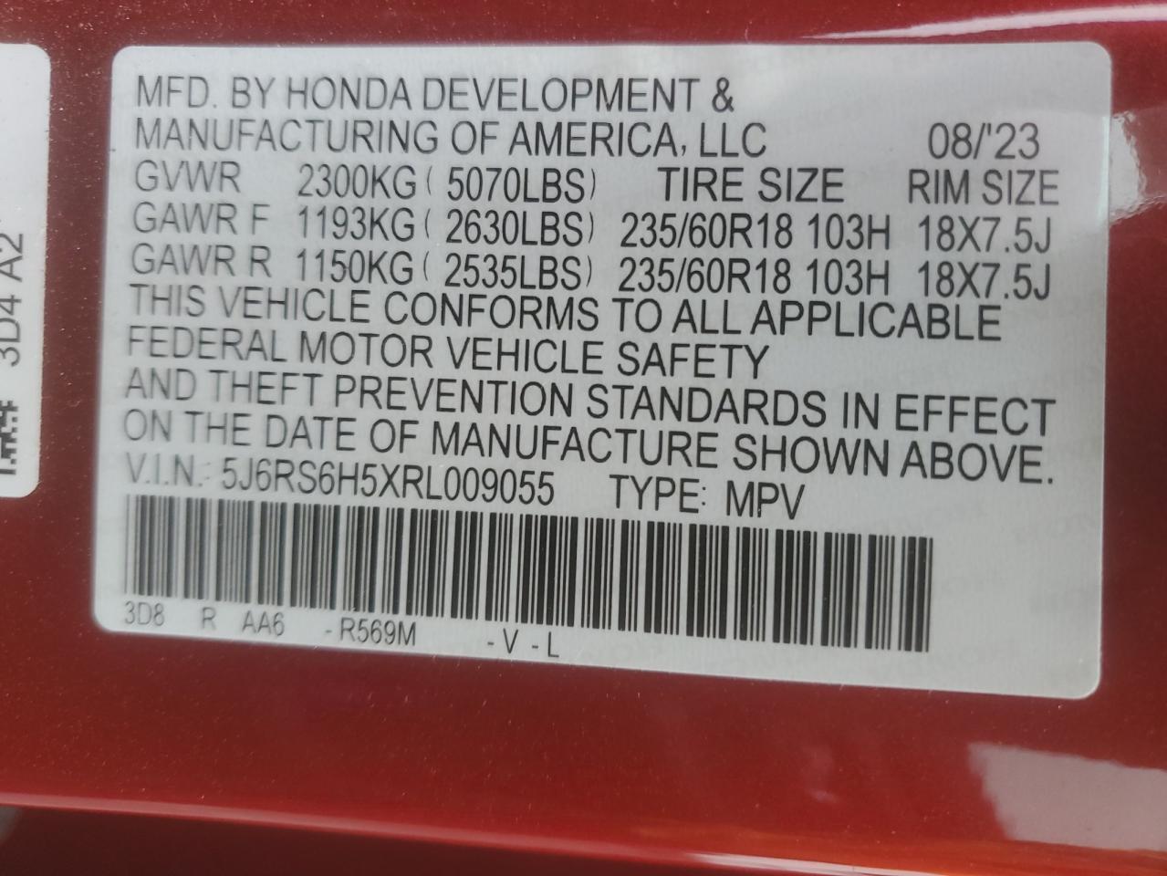 2024 HONDA CR-V