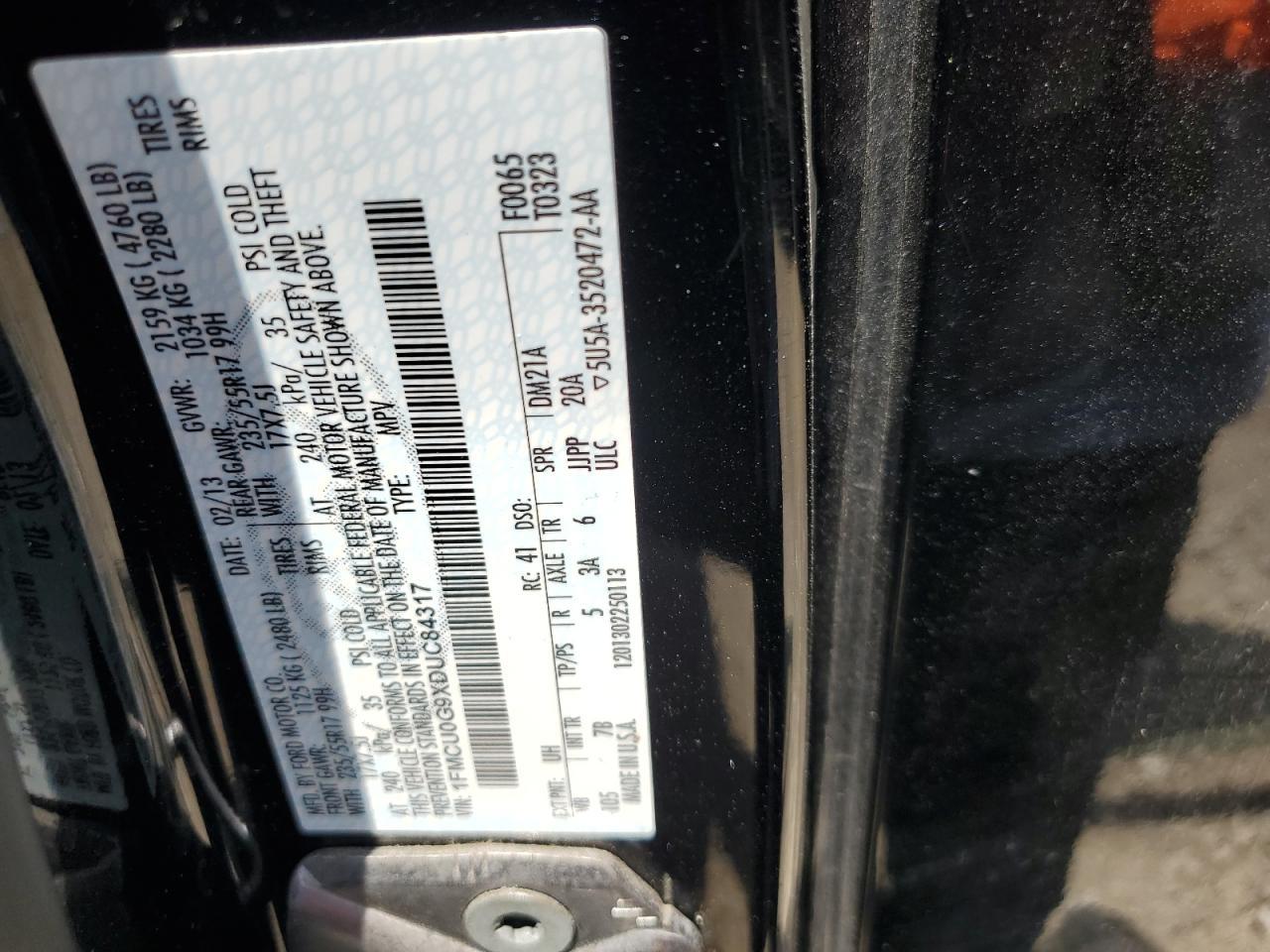 2013 FORD ESCAPE