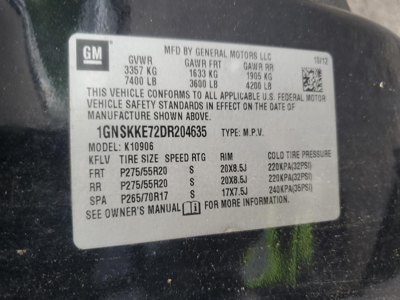2013 CHEVROLET Suburban