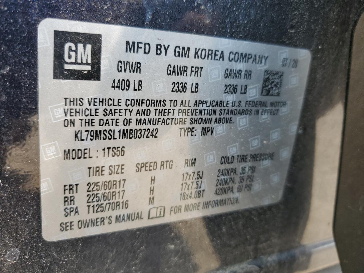 2021 CHEVROLET Trailblazer