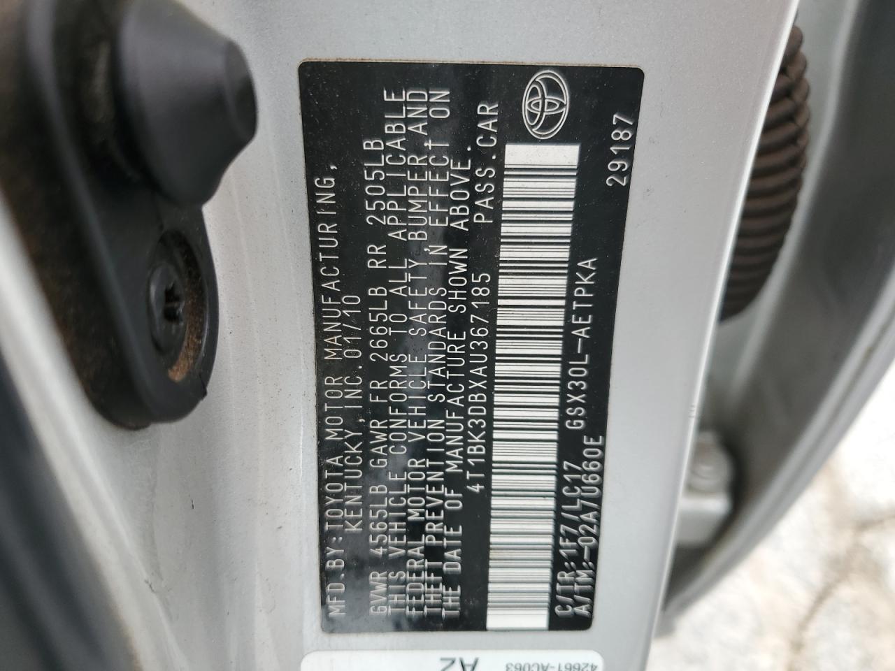 2010 TOYOTA Avalon