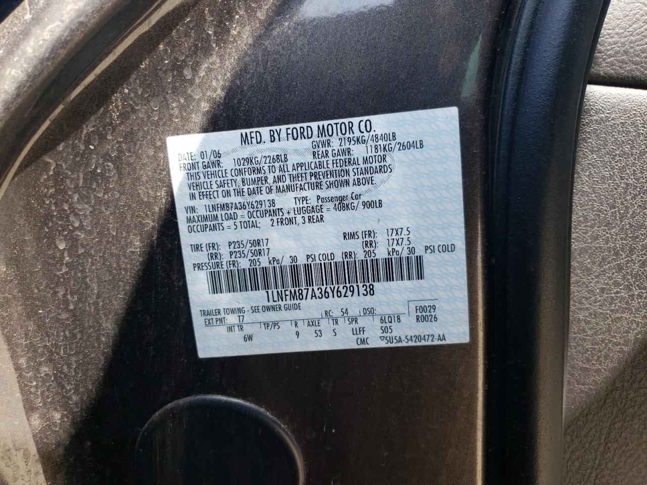 2006 LINCOLN Ls