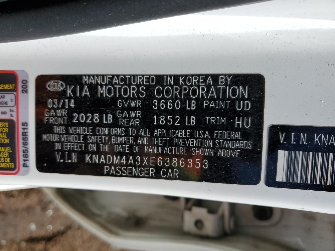 2014 KIA RIO
