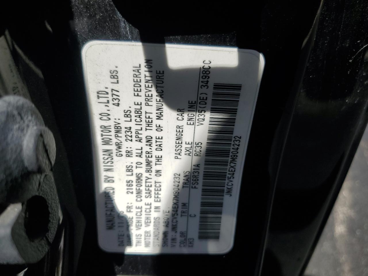 2007 INFINITI G35