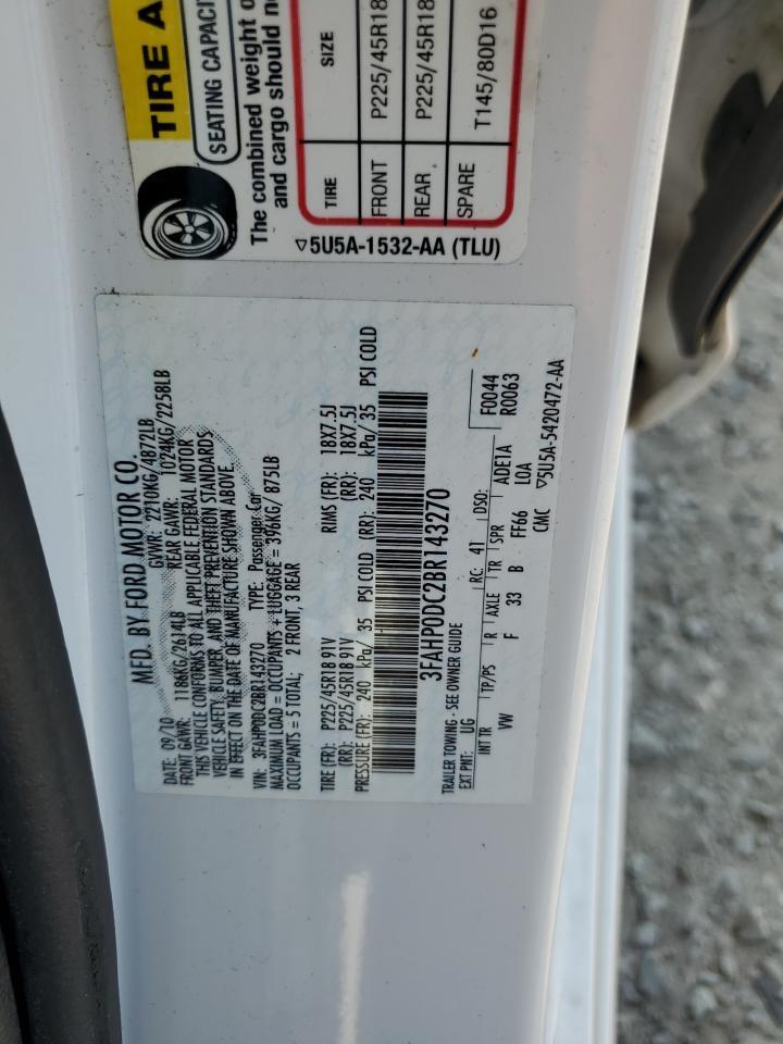 2011 FORD FUSION