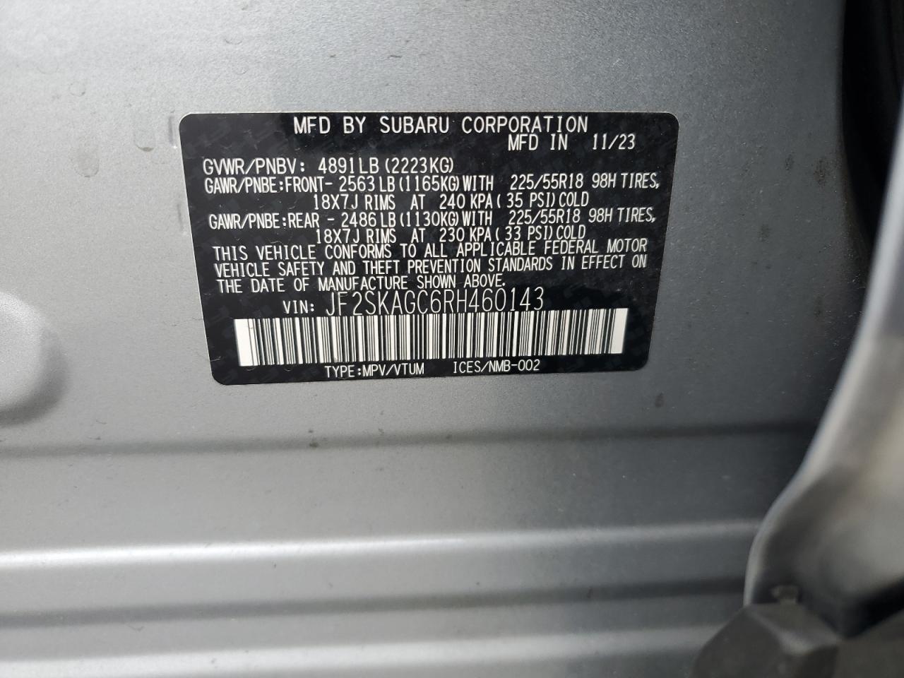 2024 SUBARU FORESTER
