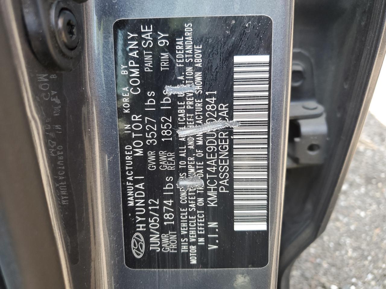 2013 HYUNDAI ACCENT
