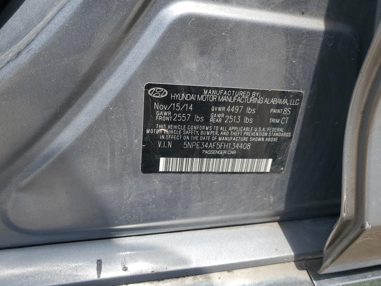 2015 HYUNDAI SONATA