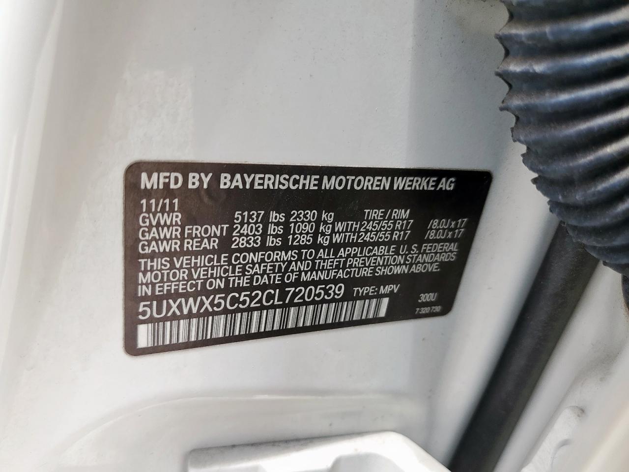 2012 BMW X3