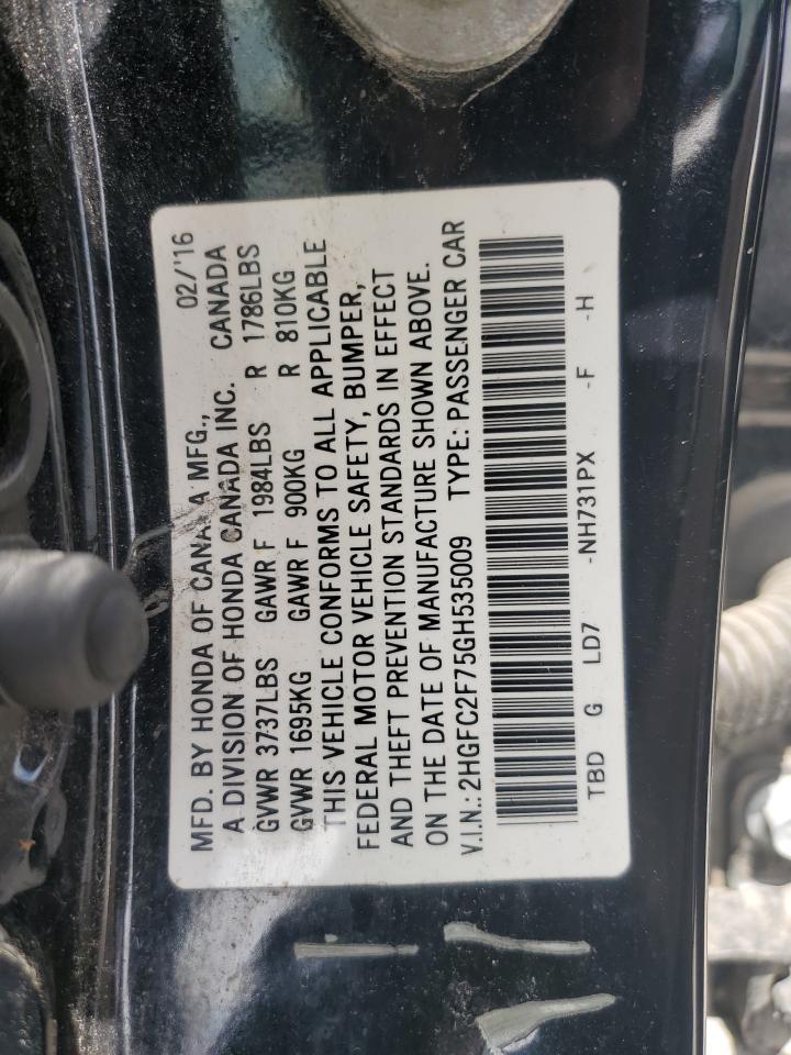 2016 HONDA CIVIC
