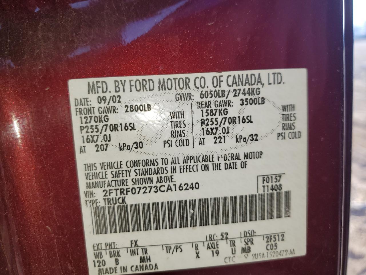 2003 FORD F-150