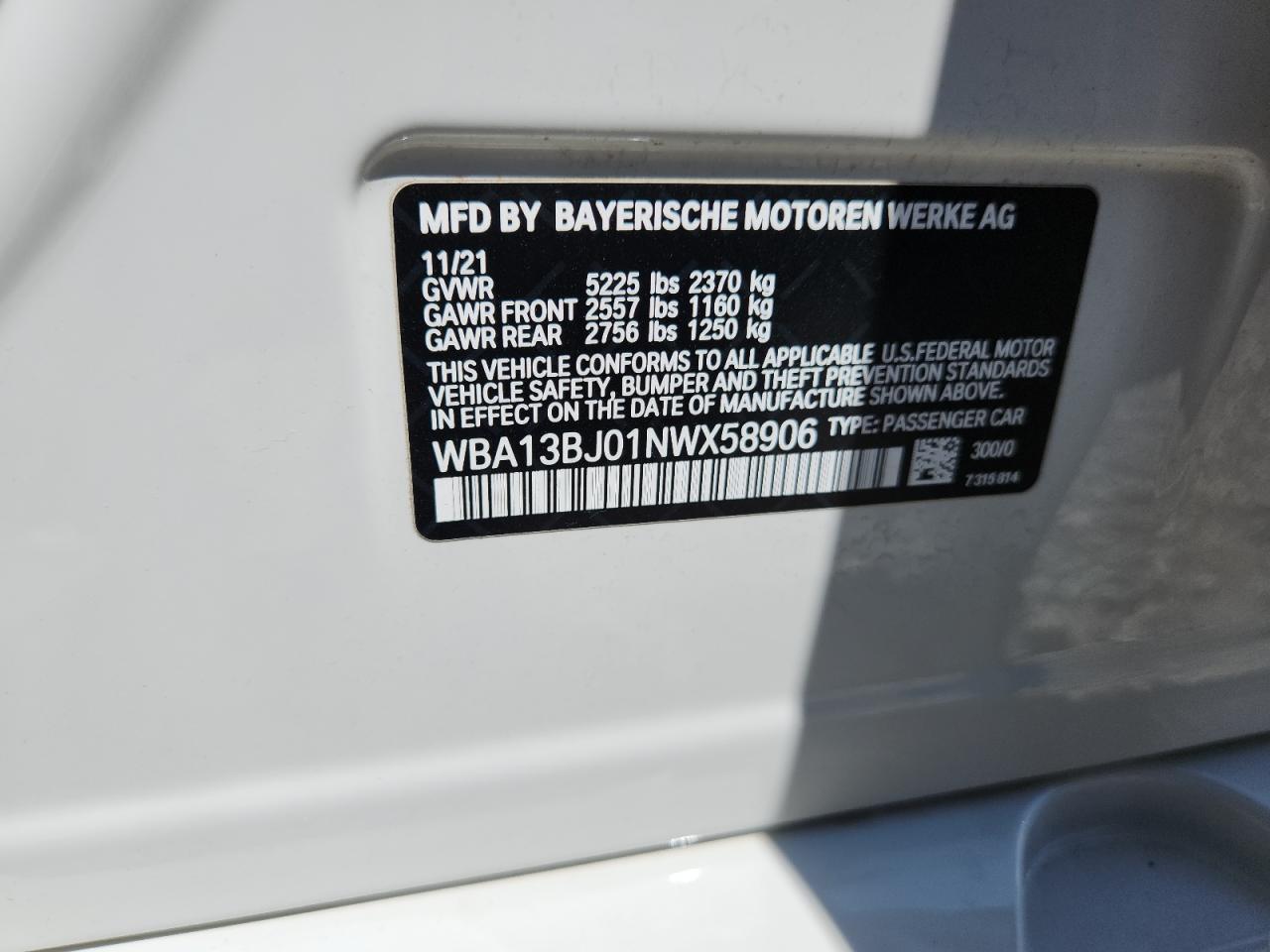 2022 BMW 5 series