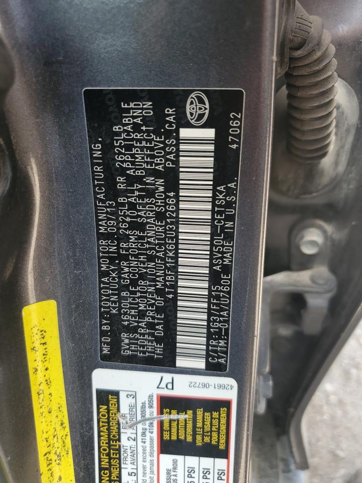 2014 TOYOTA CAMRY