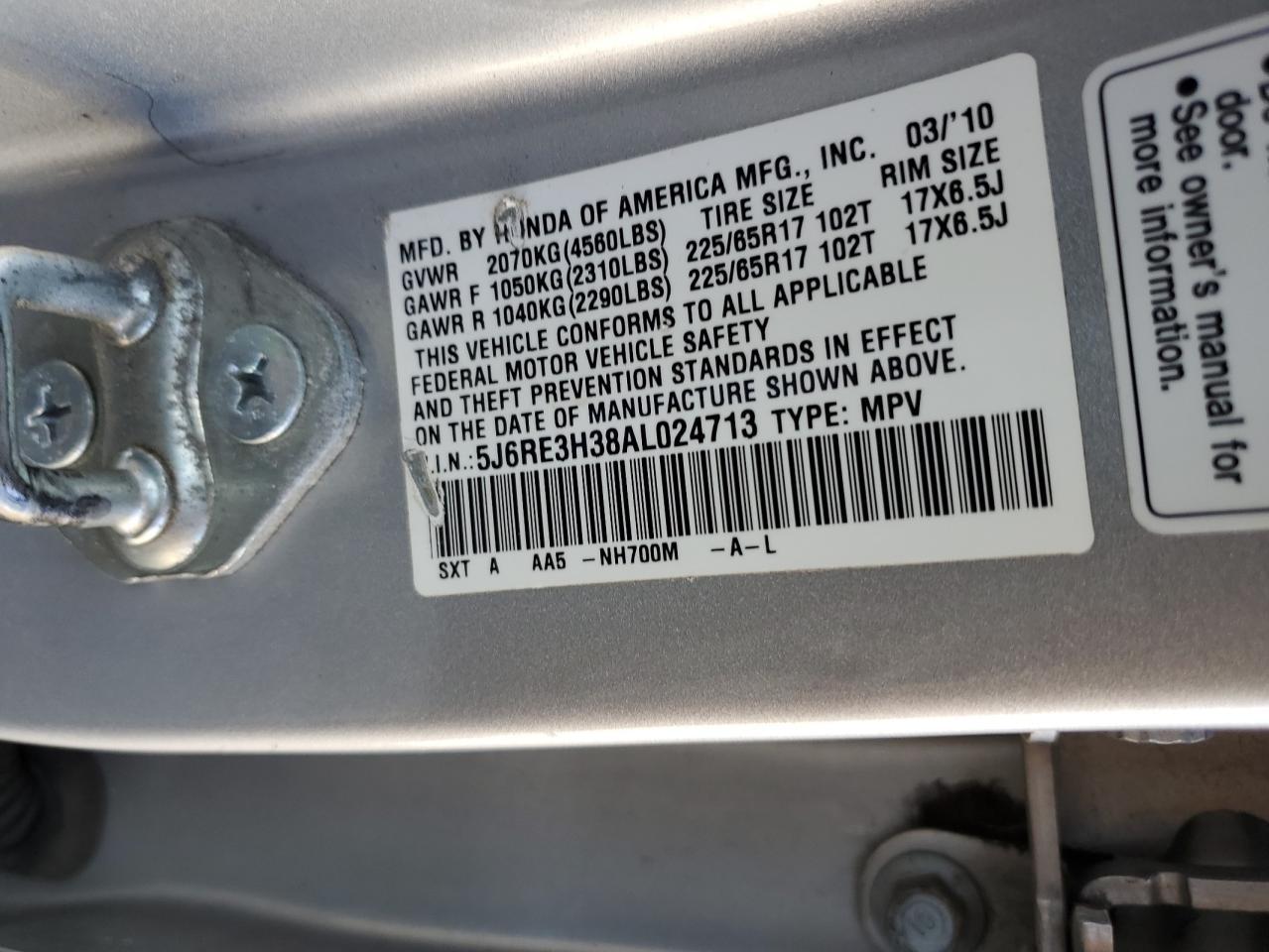 2010 HONDA CR-V