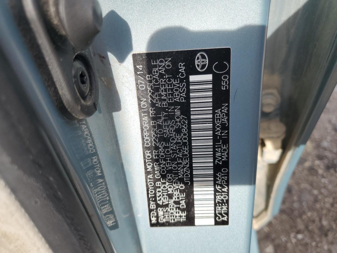 2014 TOYOTA PRIUS
