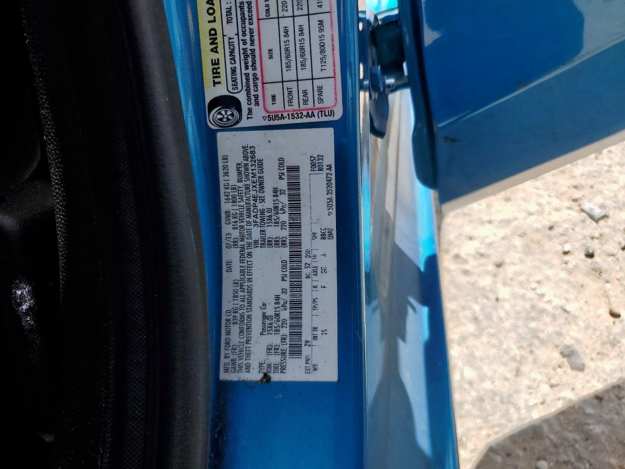 2014 FORD Fiesta
