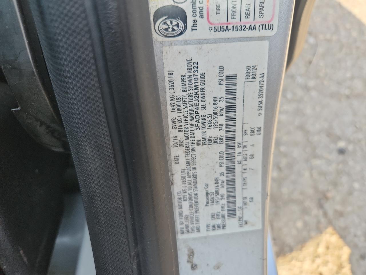 2019 FORD Fiesta
