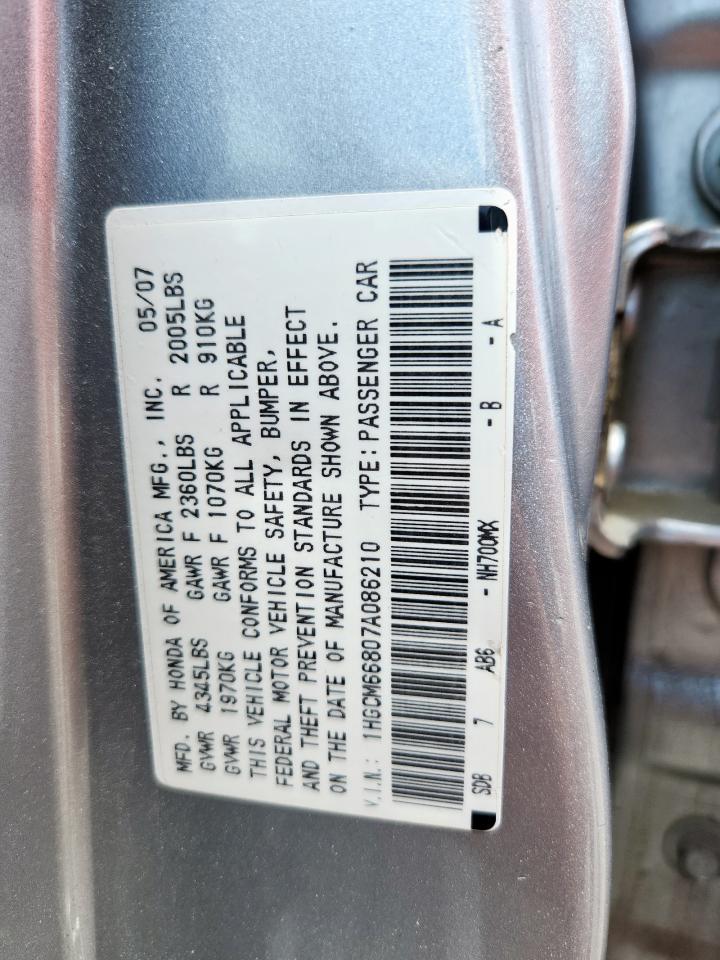 2007 HONDA ACCORD