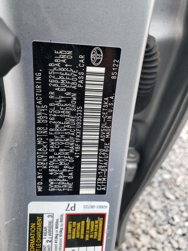 2015 TOYOTA CAMRY