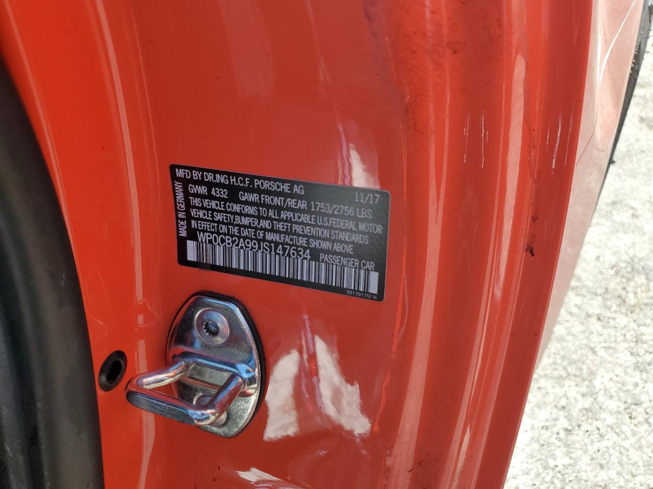 2018 PORSCHE 911
