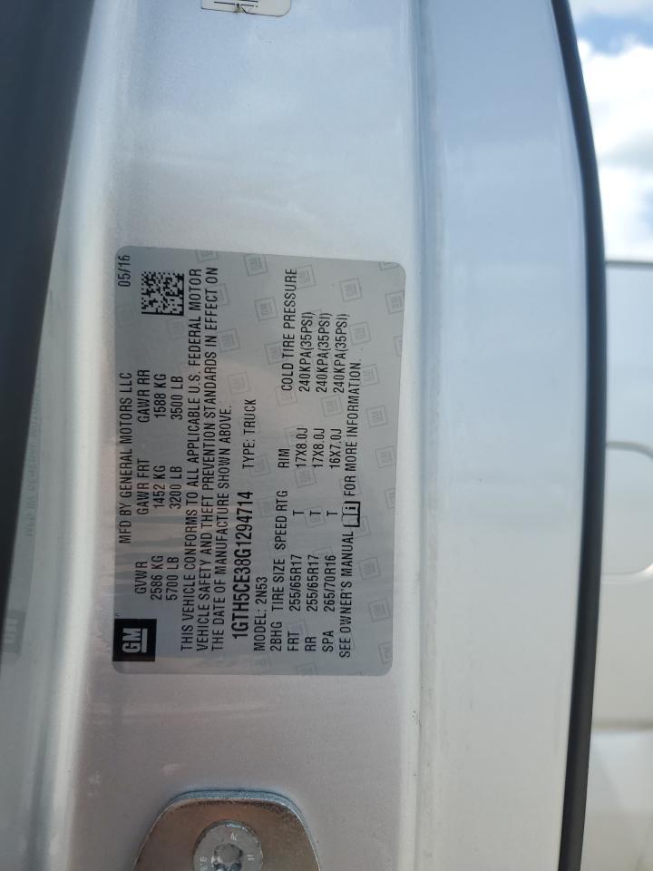2016 GMC CANYON