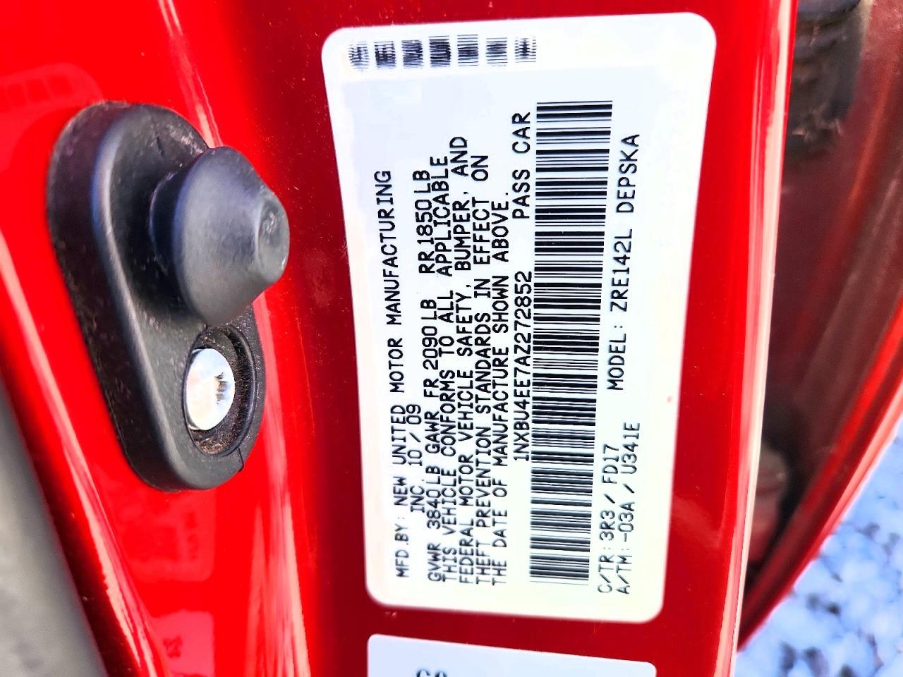 2010 TOYOTA COROLLA