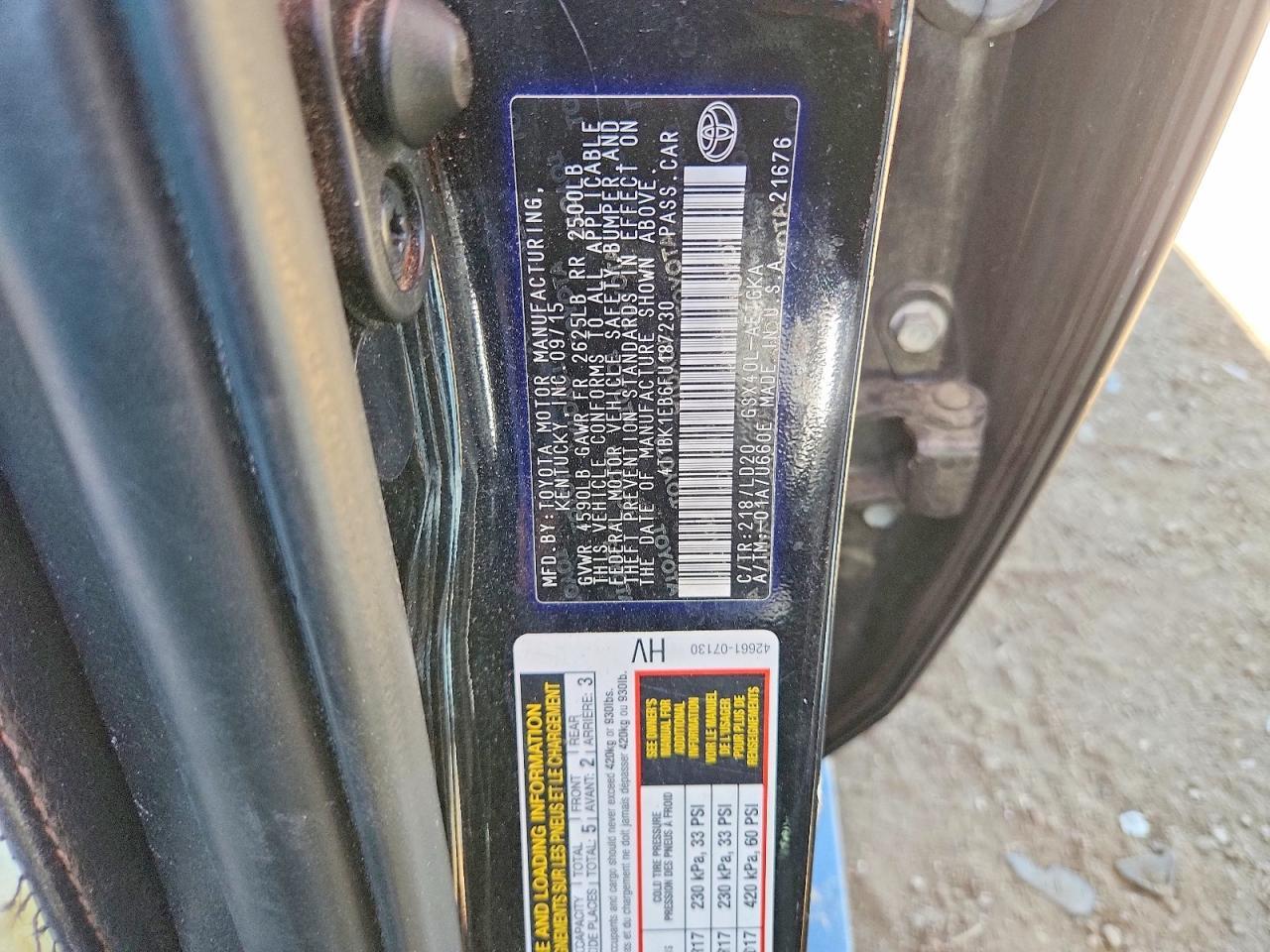 2015 TOYOTA Avalon