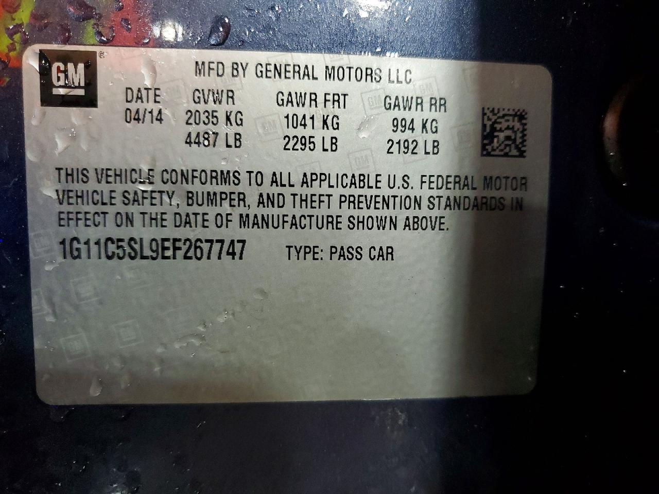 2014 CHEVROLET MALIBU