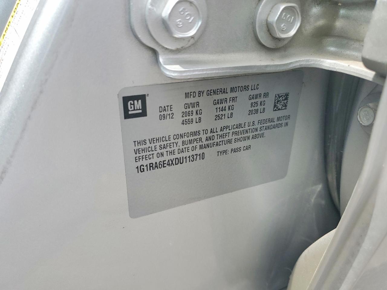 2013 CHEVROLET VOLT