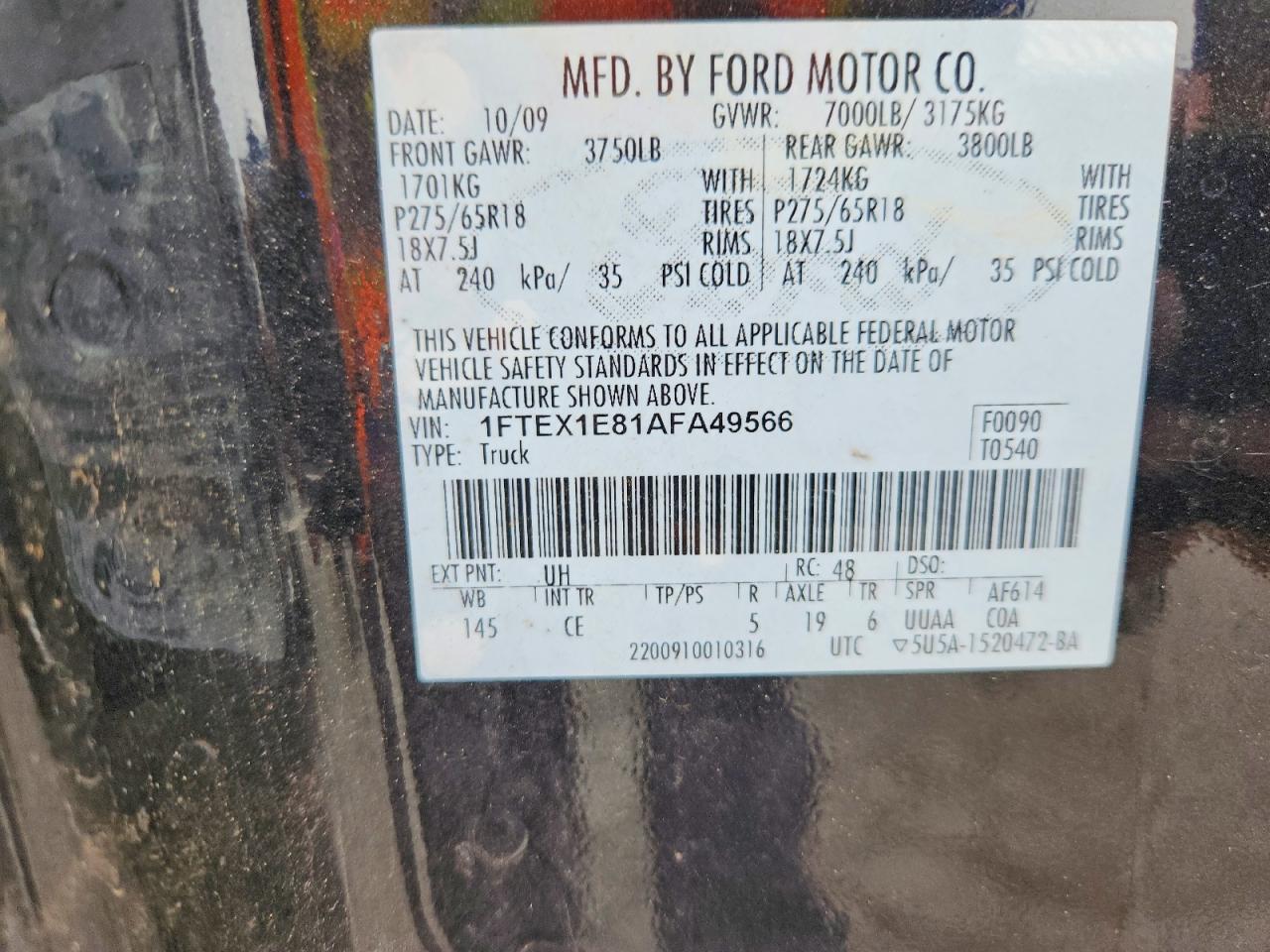 2010 FORD F-150