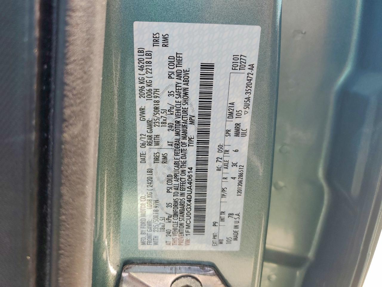 2013 FORD ESCAPE