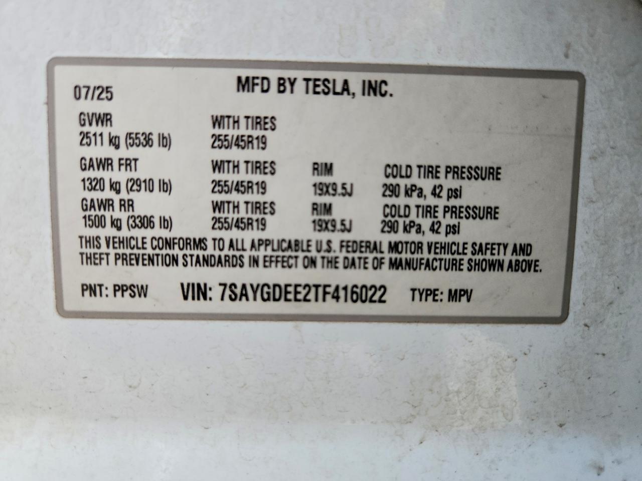 2026 TESLA MODEL Y