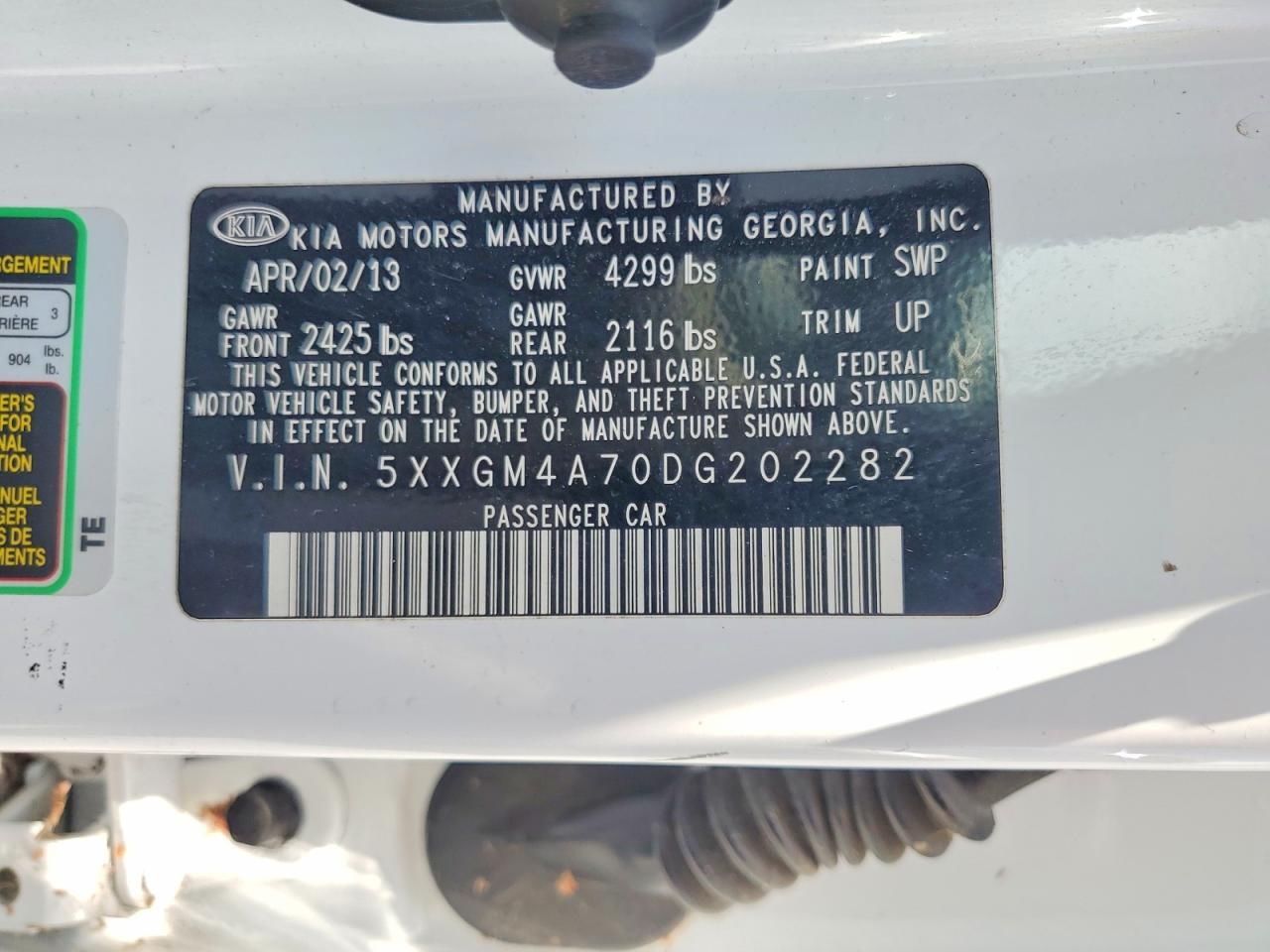 2013 KIA OPTIMA