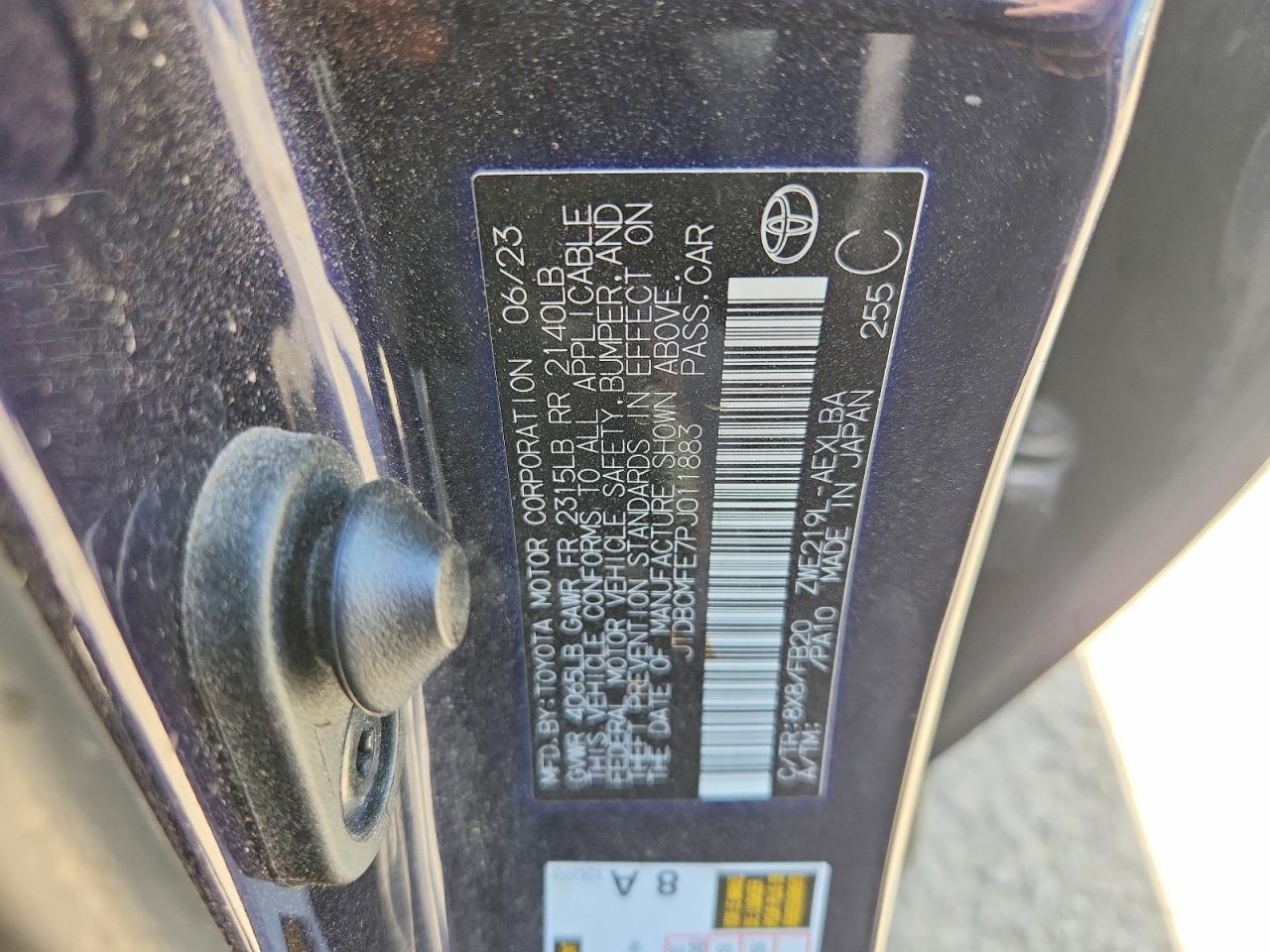 2023 TOYOTA COROLLA