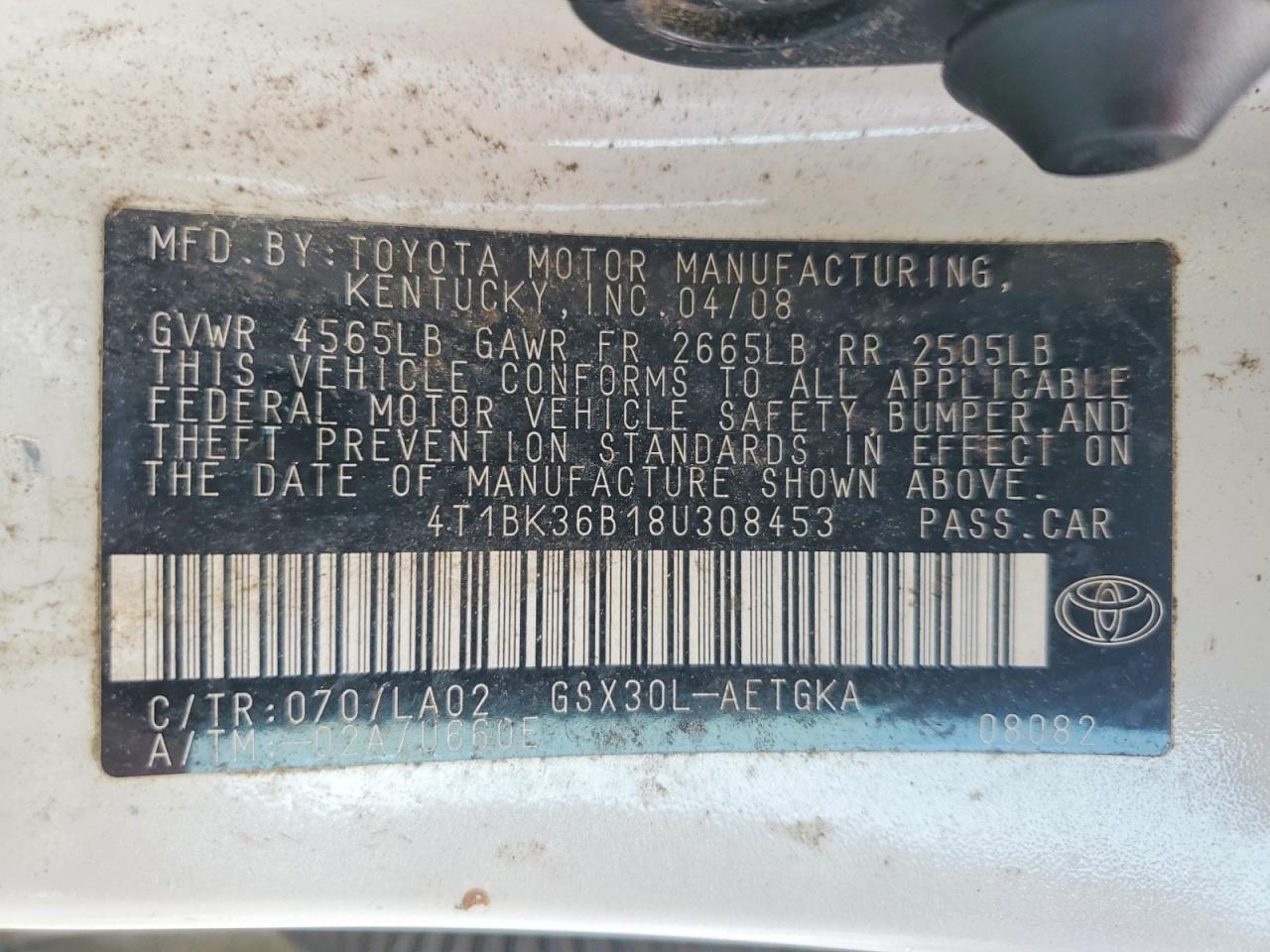 2008 TOYOTA Avalon