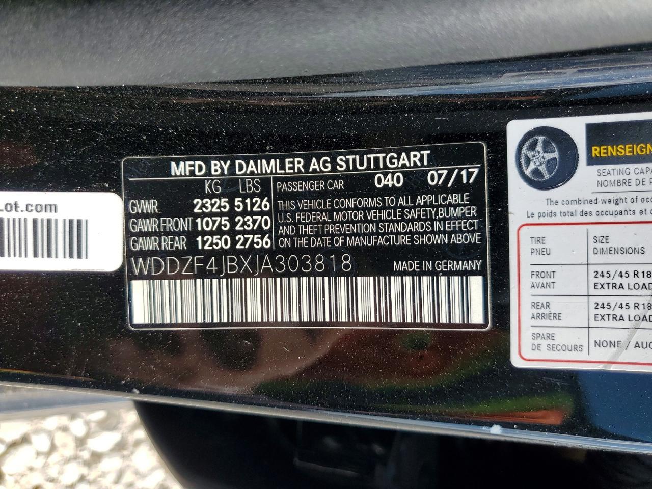 2018 MERCEDES-BENZ E-Class