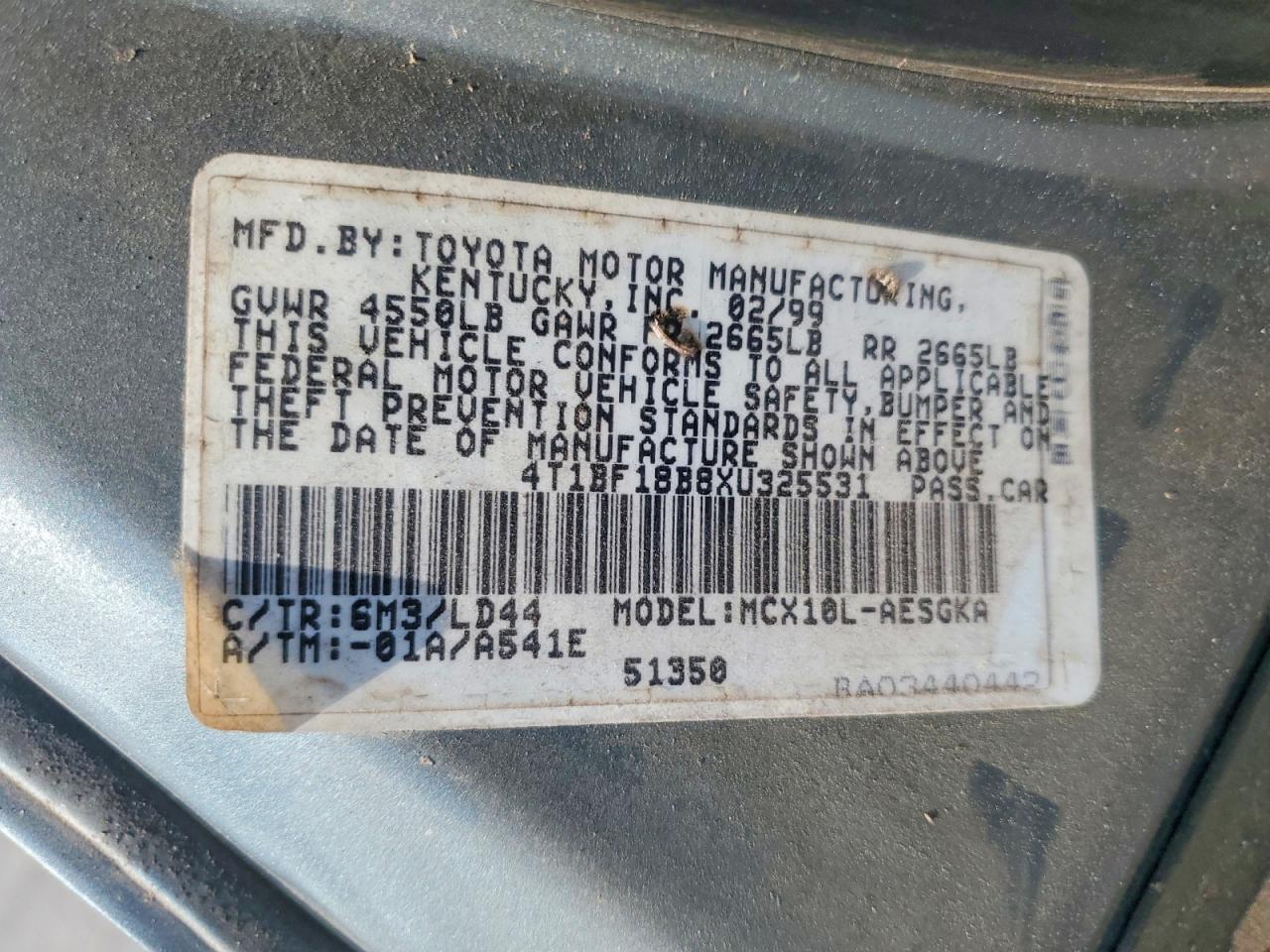 1999 TOYOTA Avalon