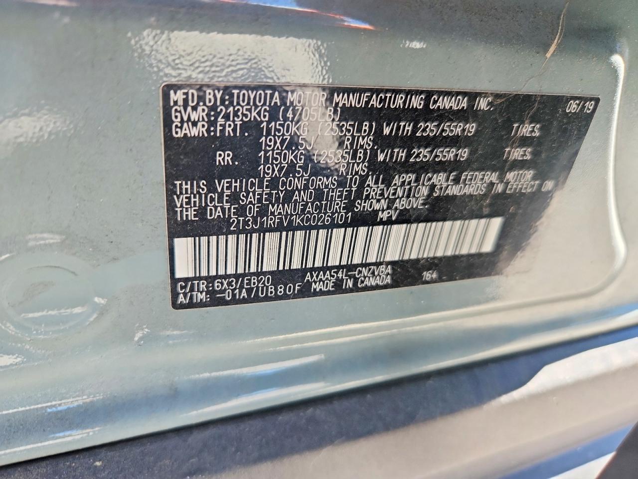 2019 TOYOTA RAV4