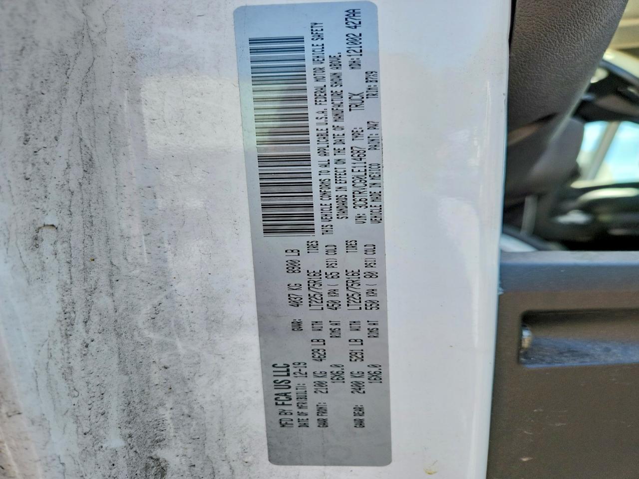 2020 RAM ProMaster 2500