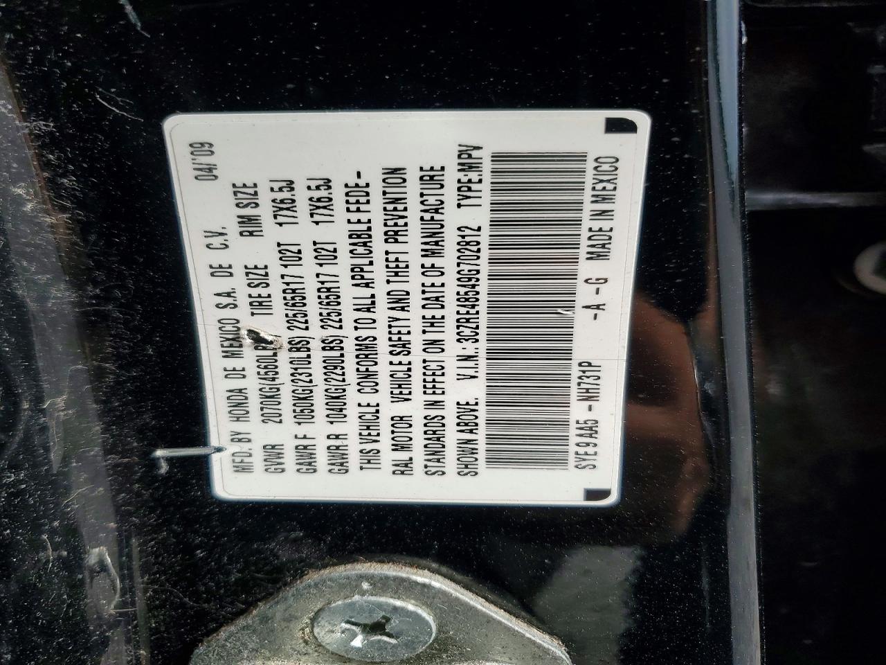 2009 HONDA CR-V