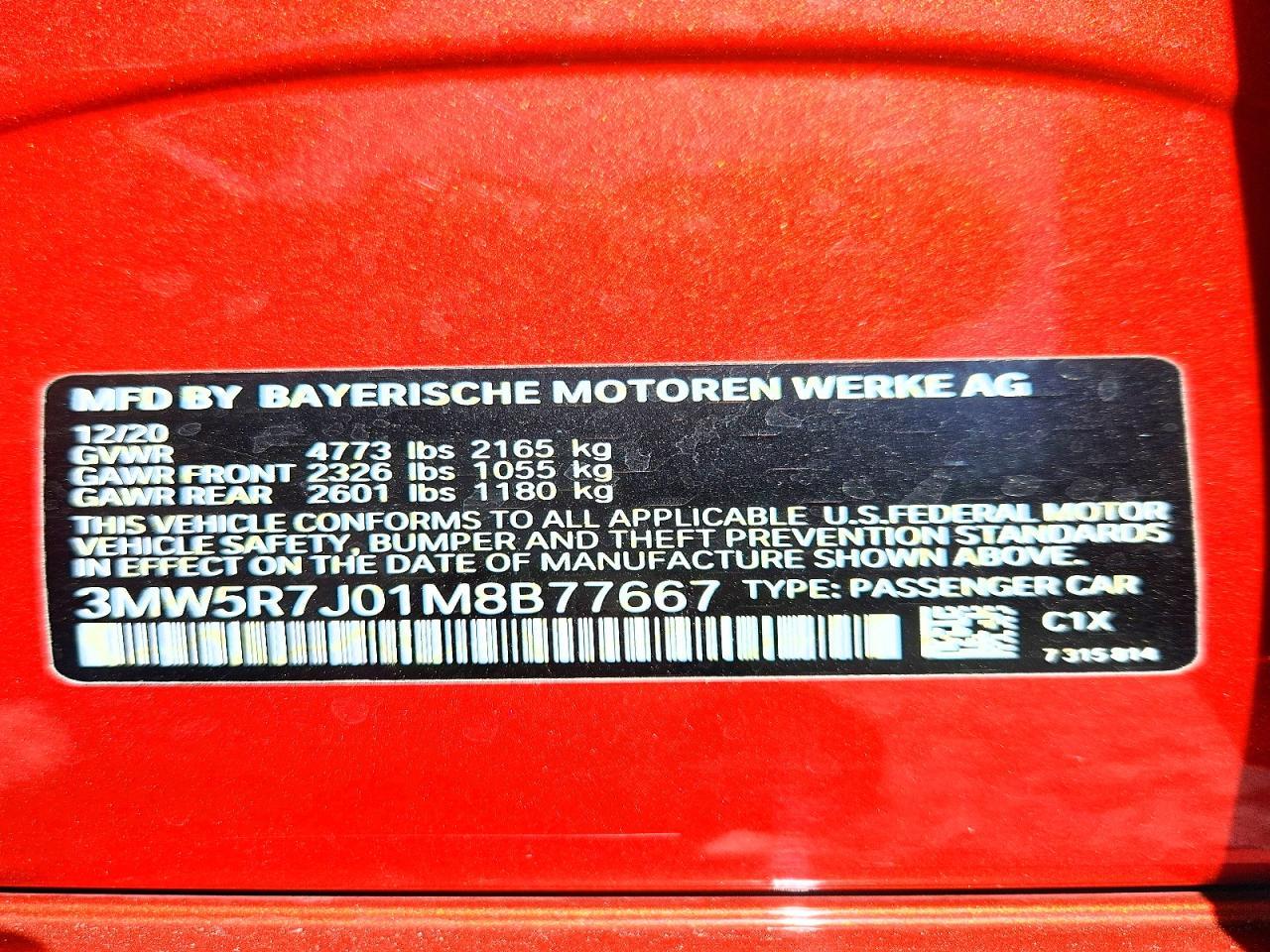2021 BMW 3 SERIES