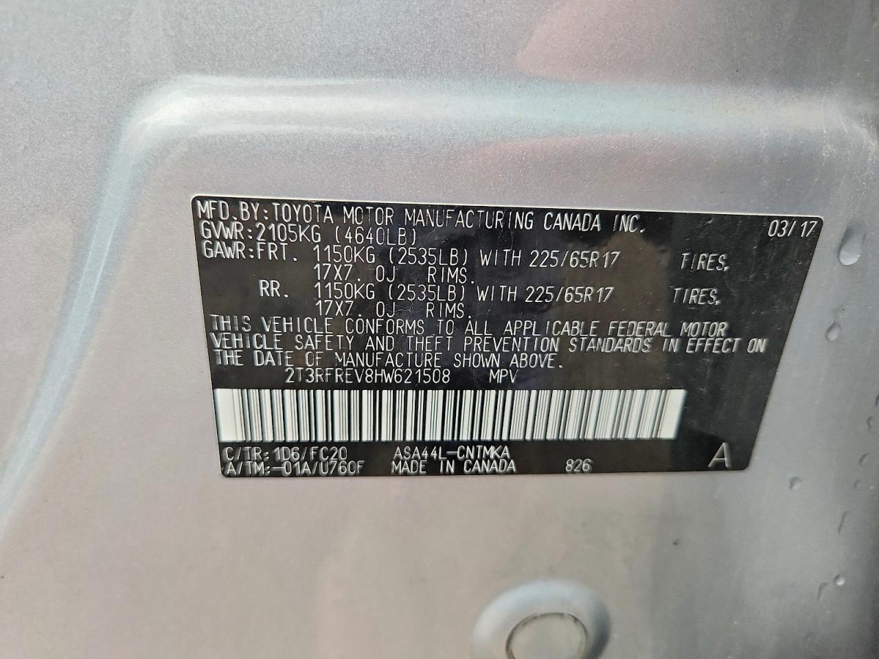 2017 TOYOTA RAV4