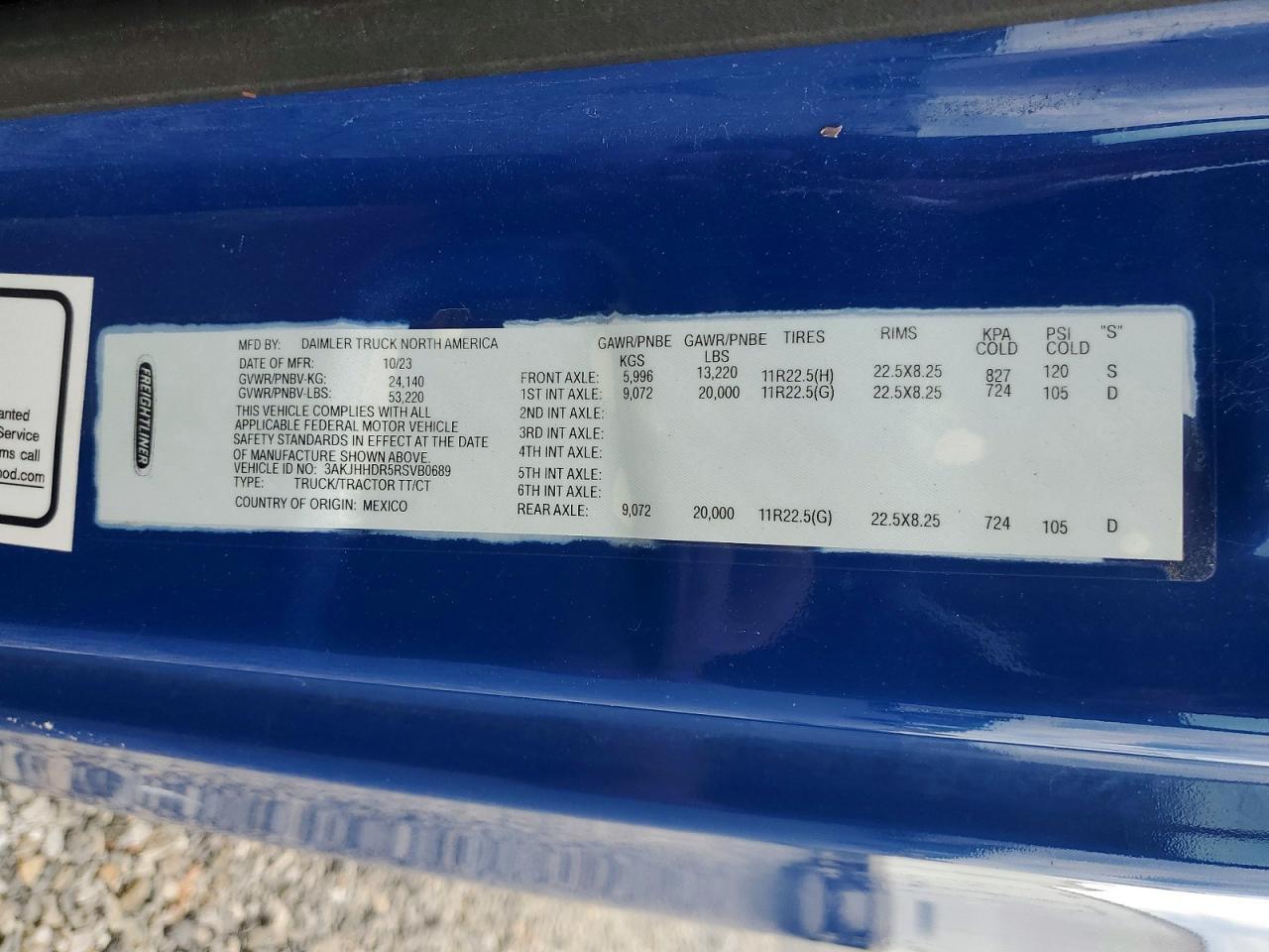 2024 FREIGHTLINER CASCADIA 126